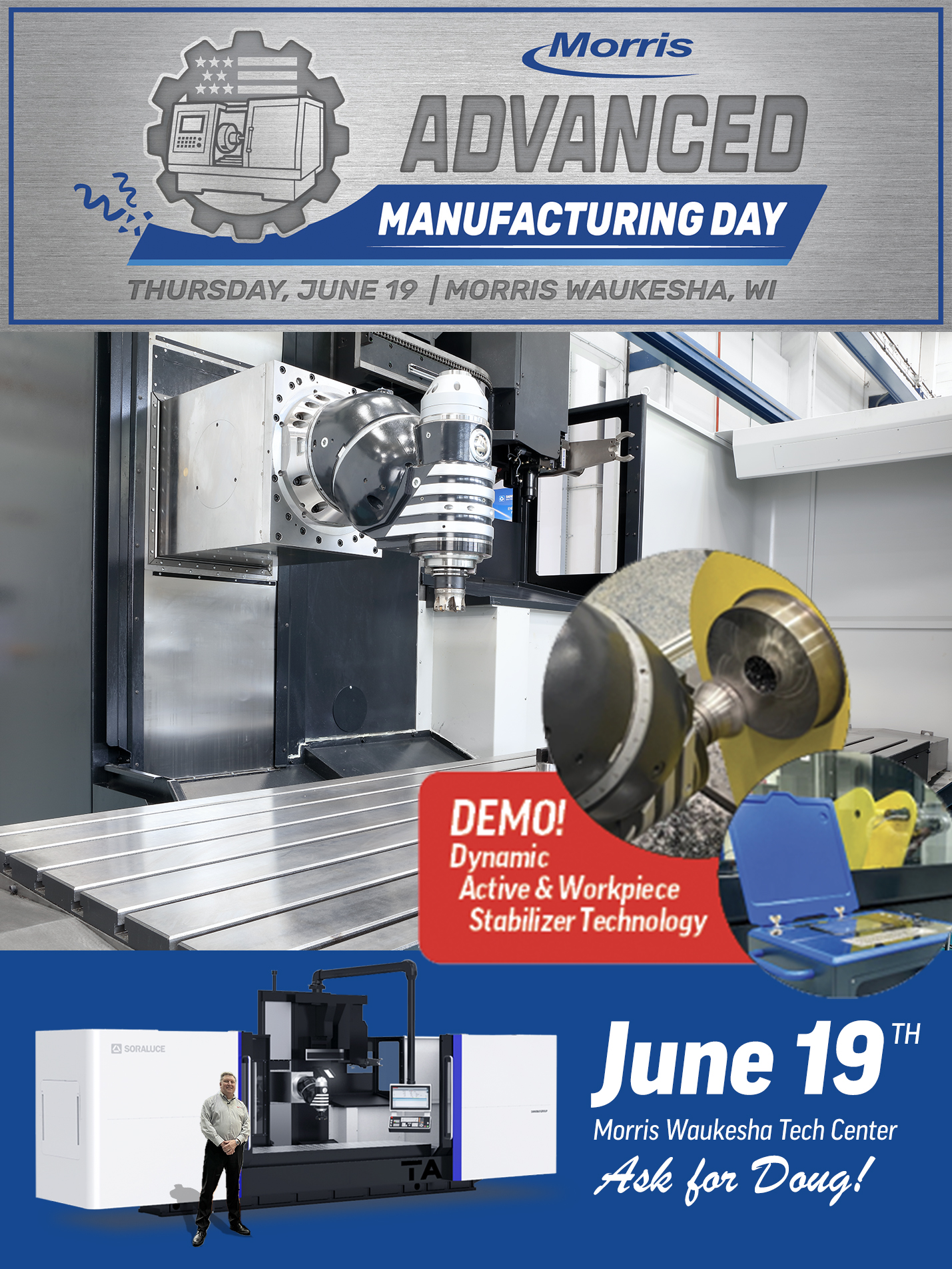 Soraluce TA35 5-axis machining center at the upcoming Morris Wisconsin Open House with Doug Schulte