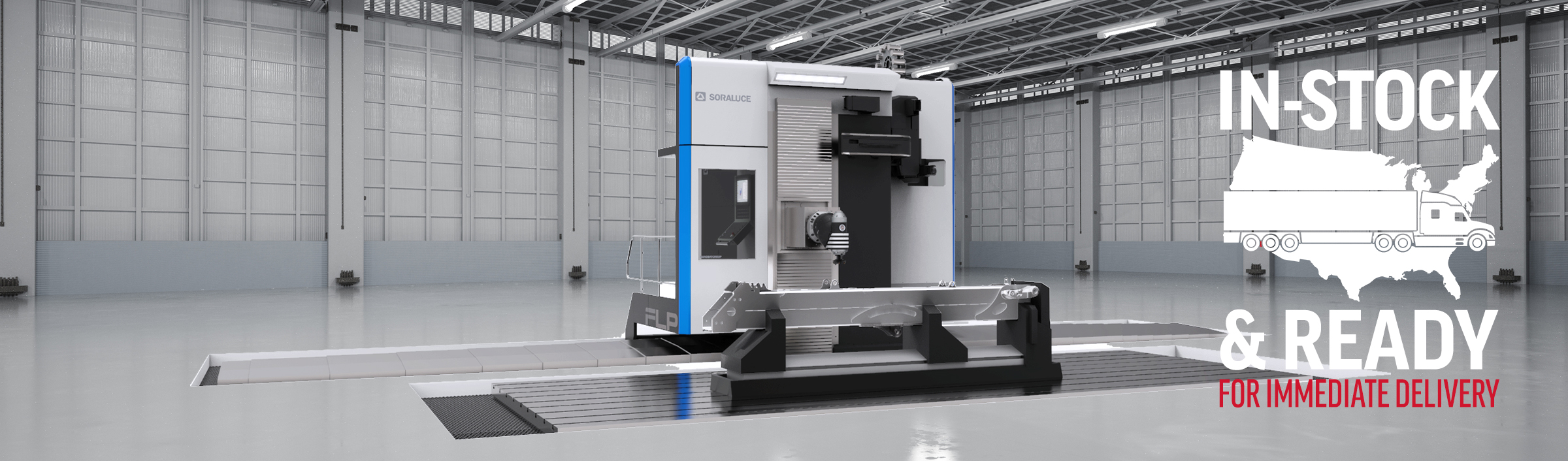 Soraluce FLP Floor Type 5-axis large capacity milling machine in-stock in the USA
